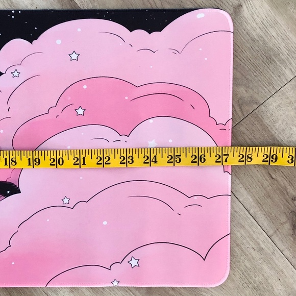 Kawaii Black Cat, Extra Large, Gaming, Mouse Pad, Desk Mat, 27.5" x 11.5", NEW - Picture 6 of 7